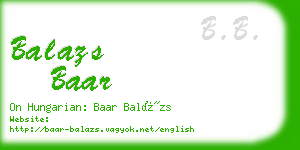 balazs baar business card